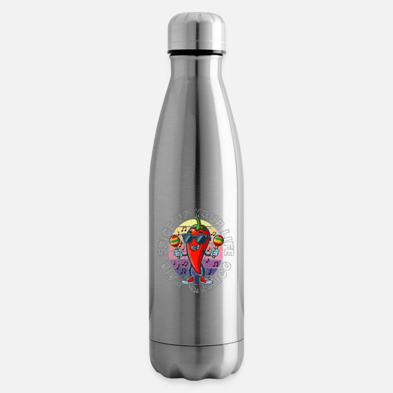PEPPEN SIE IHR LEBEN AUF VIVA MEXICO - Isolierflasche - Lightsilver