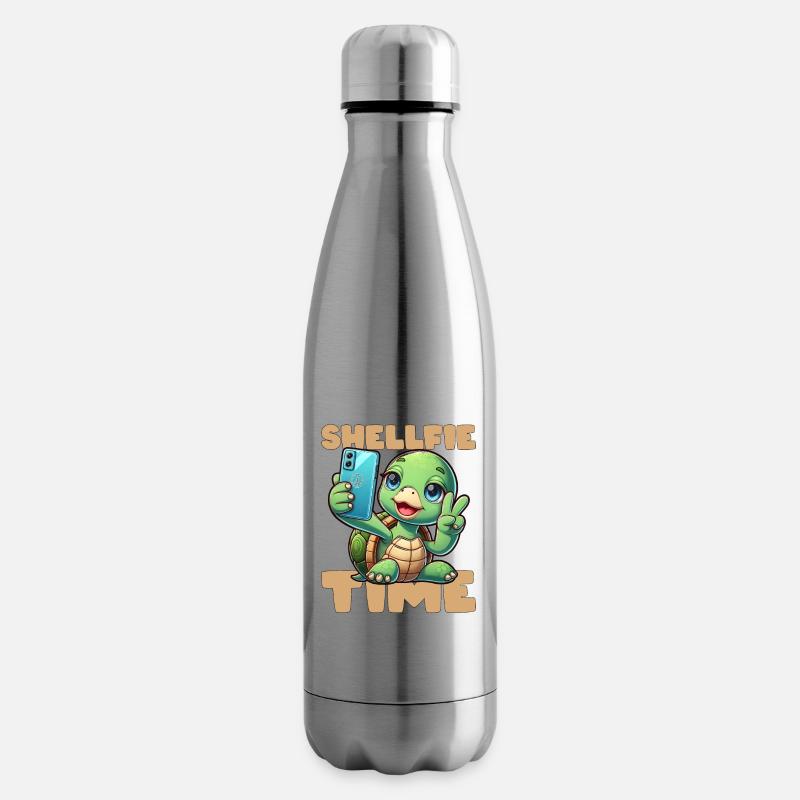 SHELLFIE-ZEIT! - Isolierflasche - Lightsilver