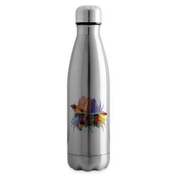 Feathers, Sequins & Percussion - Insulated Water Bottle - silver - Right