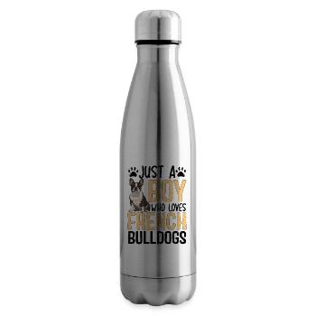 Just A Boy Who Loves French Bulldogs - Isolierflasche - Lightsilver - Rechts