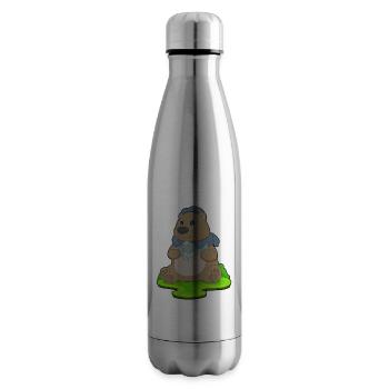 Bär Angler Fisch Angeln - Isolierflasche - Lightsilver - Rechts