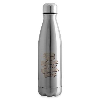 70s Costume Is In The Lingerie 70s Party 70s - Insulated Water Bottle - silver - Right