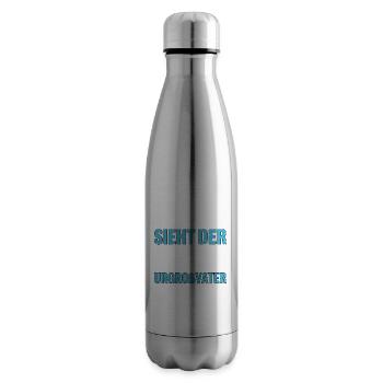 This is what the best great-grandfather in the world looks like - Insulated Water Bottle - silver - Right