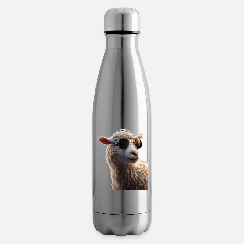 Schaf Lamm Schäfchen Hausschaf Schäfer Süße Schafe - Isolierflasche - Lightsilver