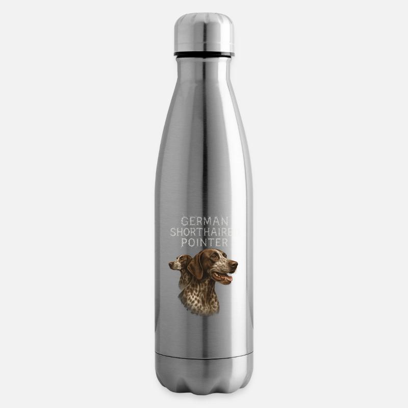 German Shorthaired Pointer - Isolierflasche - Lightsilver