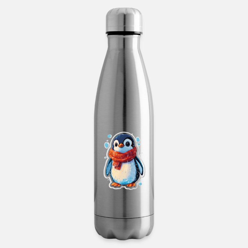 Pinguin - Isolierflasche - Lightsilver