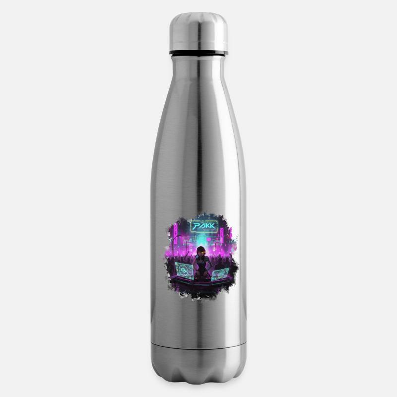 Cyberpunk_DJ_Party - Isolierflasche - Lightsilver