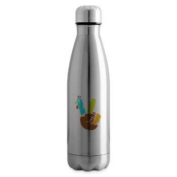 Thanksgiving Teacher Teacher - Insulated Water Bottle - silver - Right
