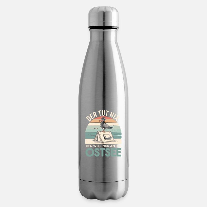  Der Tut Nix Der Will Nur An Die Ostsee Camping - Isolierflasche - Lightsilver