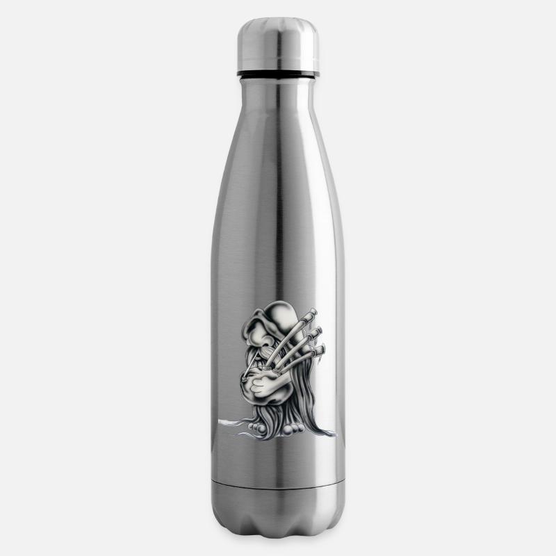 Dudelsackgnom - Isolierflasche - Lightsilver