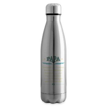 Papa Vorbild Vatertag RAHMENLOS® - Isolierflasche - Lightsilver - Rechts