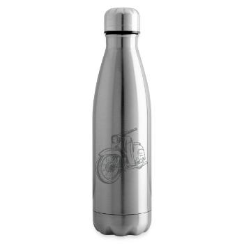 Simson Schwalbe KR51 Vintage Lineart Silhouette - Isolierflasche - Lightsilver - Rechts