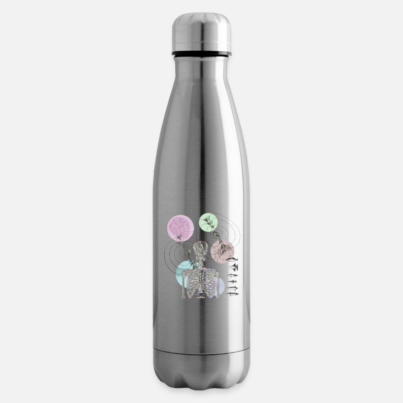 skeleto - Isolierflasche - Lightsilver