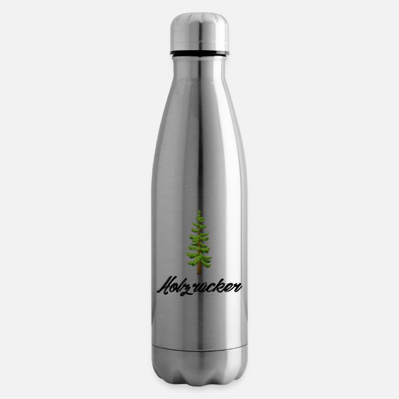 Ich bin Holzrücker - Isolierflasche - Lightsilver