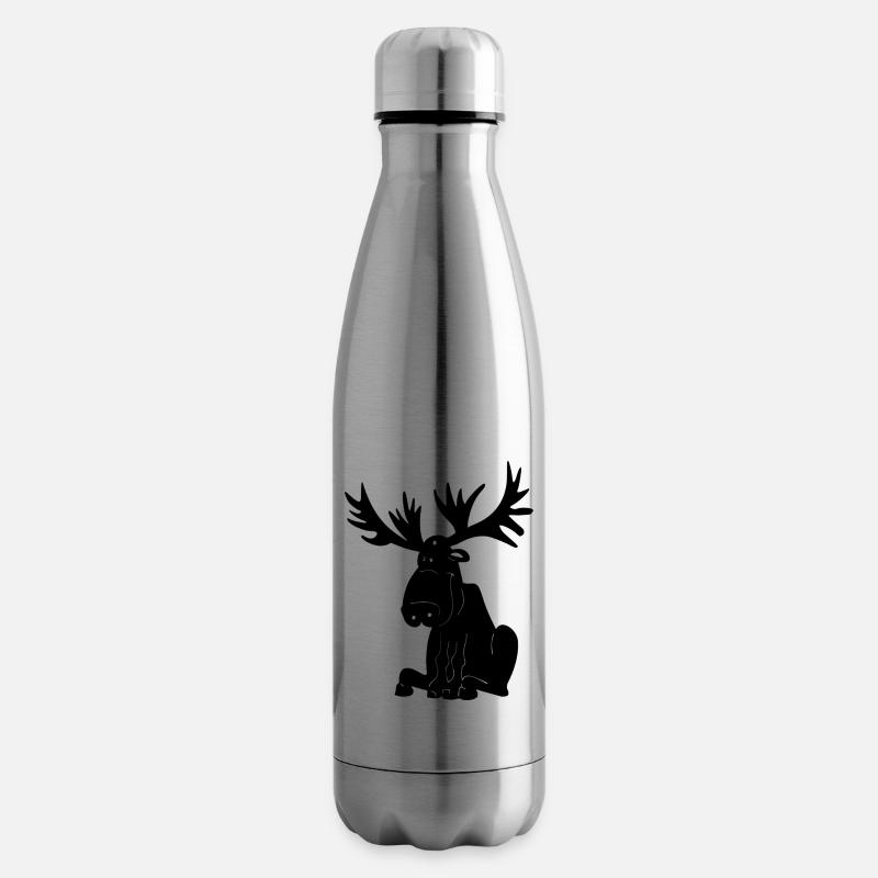 Elch - Isolierflasche - Lightsilver