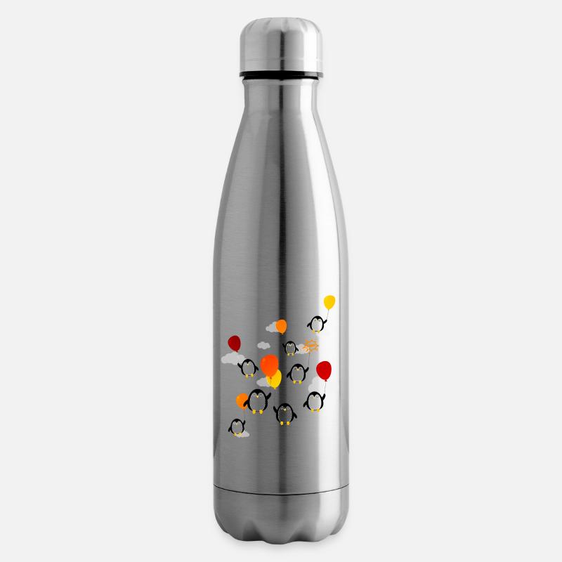 Pinguine (Luftballons) - Isolierflasche - Lightsilver