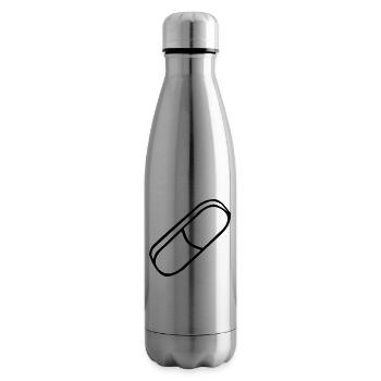 Eraser rubber eraser - Insulated Water Bottle - silver - Right