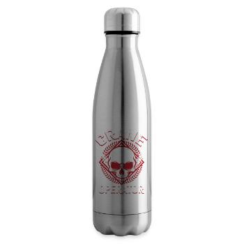 Crane operator Crane driver - Insulated Water Bottle - silver - Right