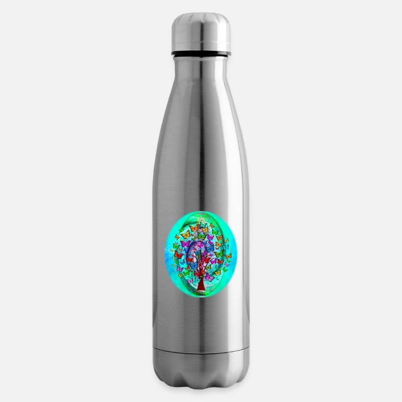 Frühlingsspirale - Isolierflasche - Lightsilver