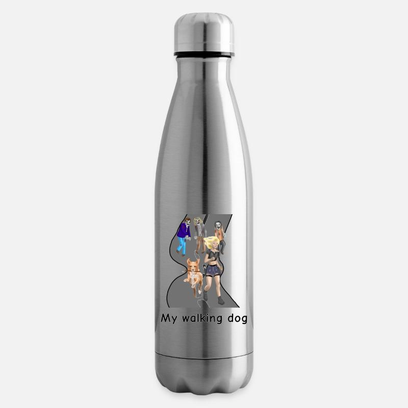 Zombie RunEdition: walking dog - Isolierflasche - Lightsilver