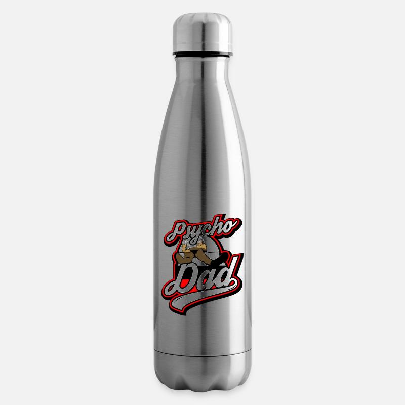 Psycho - Papa - Psycho - Dad - Isolierflasche - Lightsilver