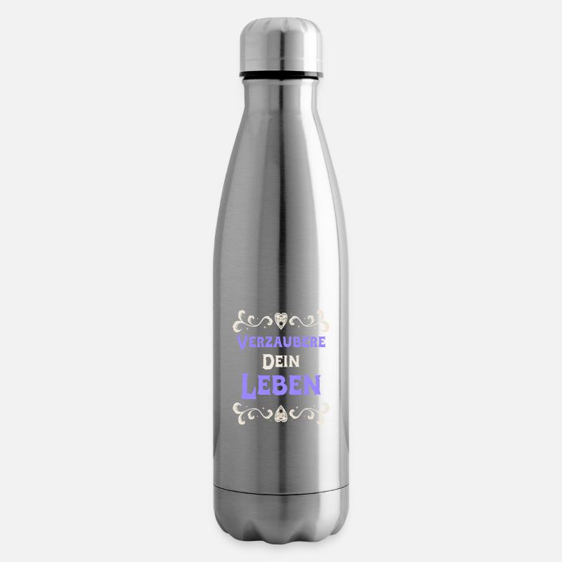 Verzaubere Dein Leben Hexendesign - Isolierflasche - Lightsilver