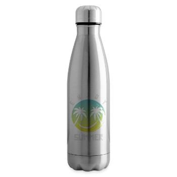Profitez de l’été - Bouteille isotherme - argent clair - Droite