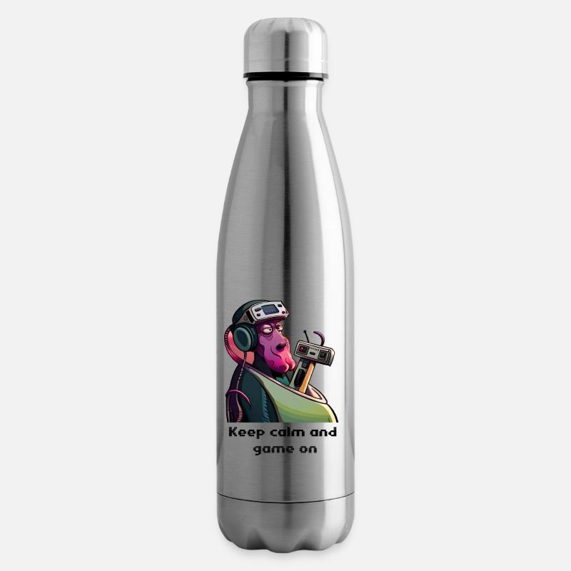 KeepCalm - Bouteille isotherme - argent clair