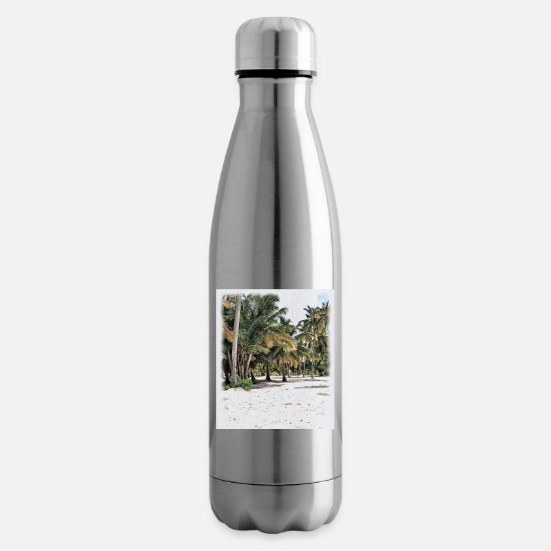 Palmenmeer - Isolierflasche - Lightsilver