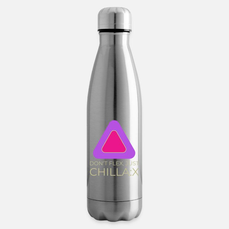 Don‘t flex, just chillax - Isolierflasche - Lightsilver