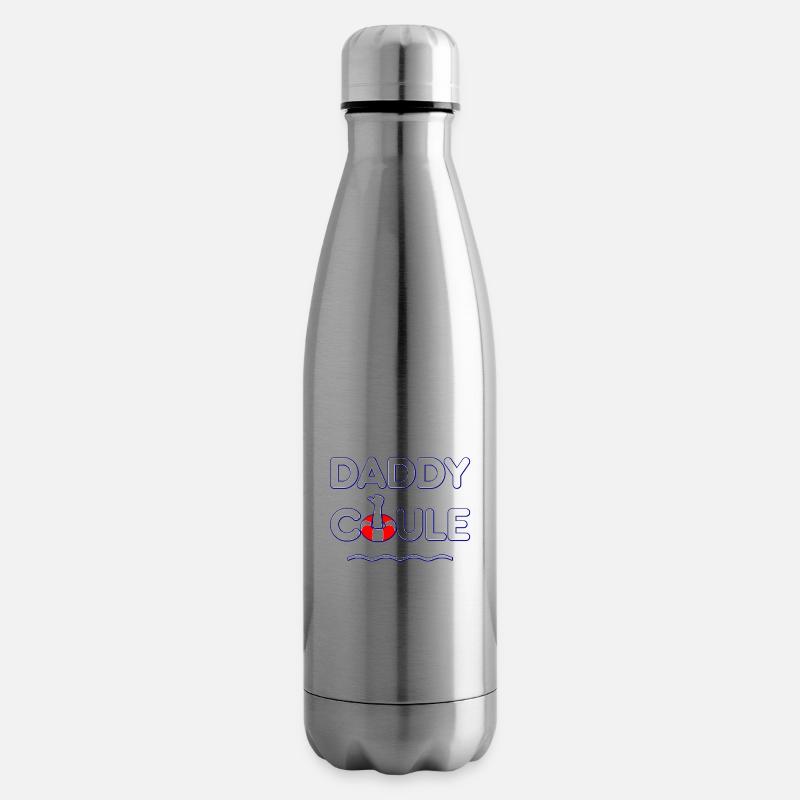 DADDY COULE ! (natation, père) - Bouteille isotherme - argent clair