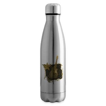 Rock Star (Golden Guitar) - Insulated Water Bottle - silver - Right