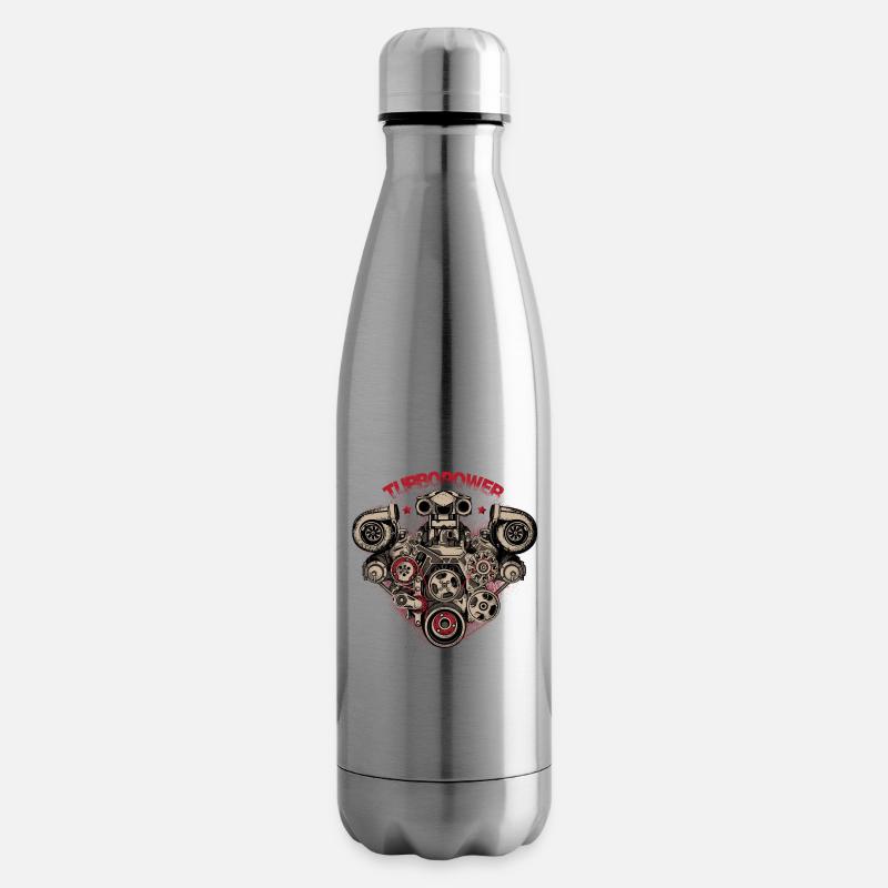 Turbo-Power - Isolierflasche - Lightsilver