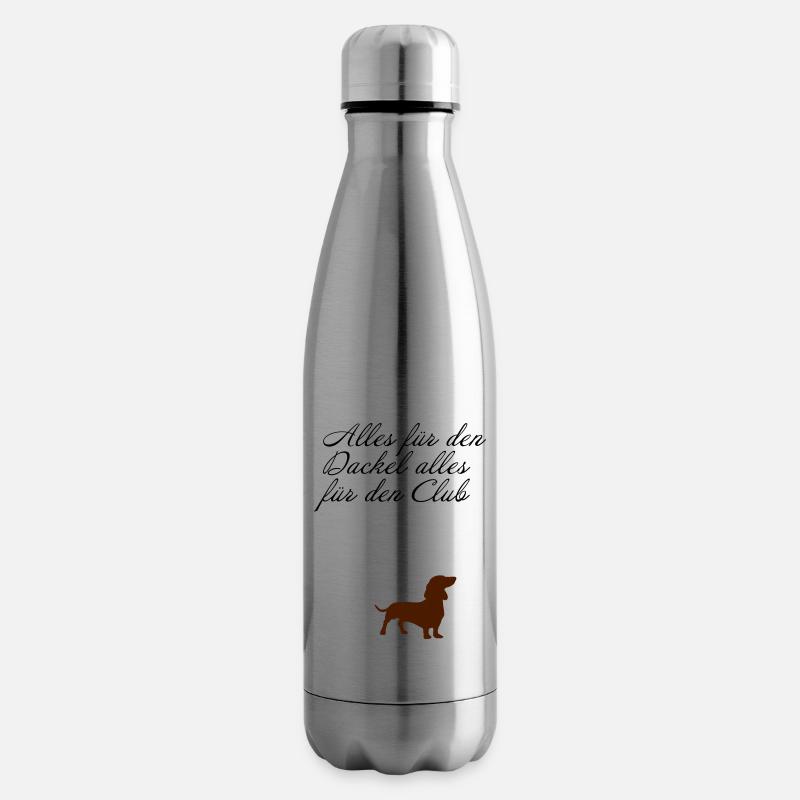 Dackel - Isolierflasche - Lightsilver