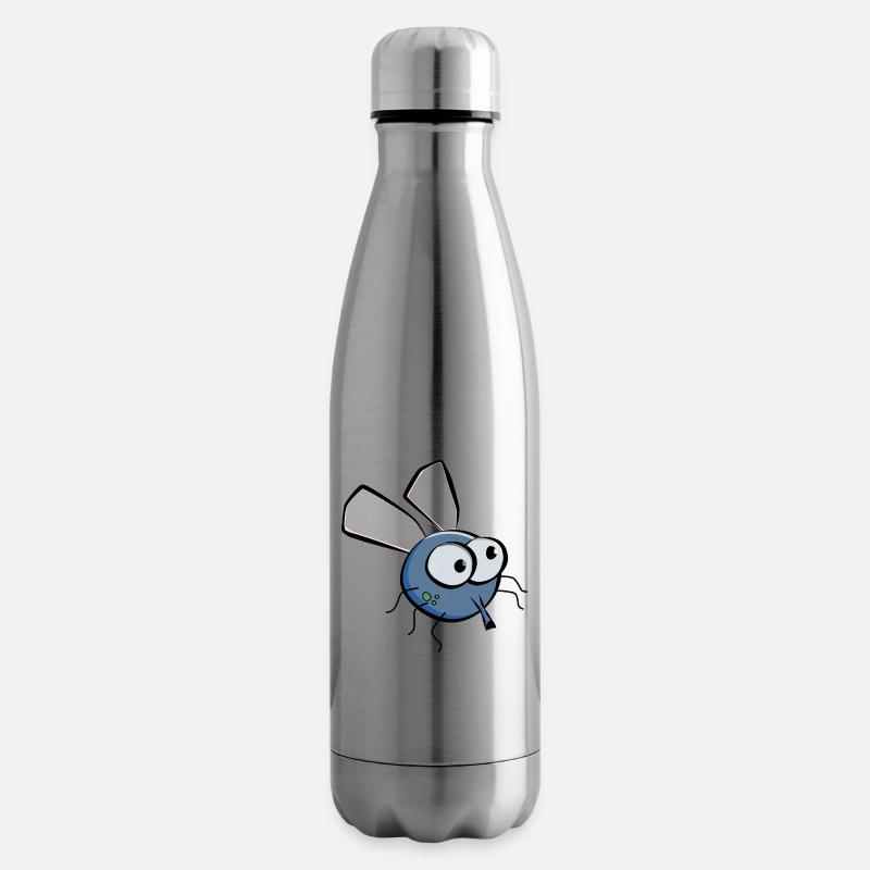 Lustige Mücke - Isolierflasche - Lightsilver