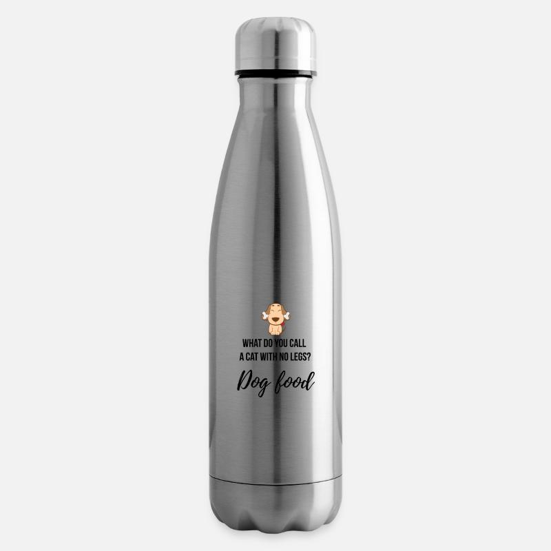What do you call a cat with no legs? - Isolierflasche - Lightsilver