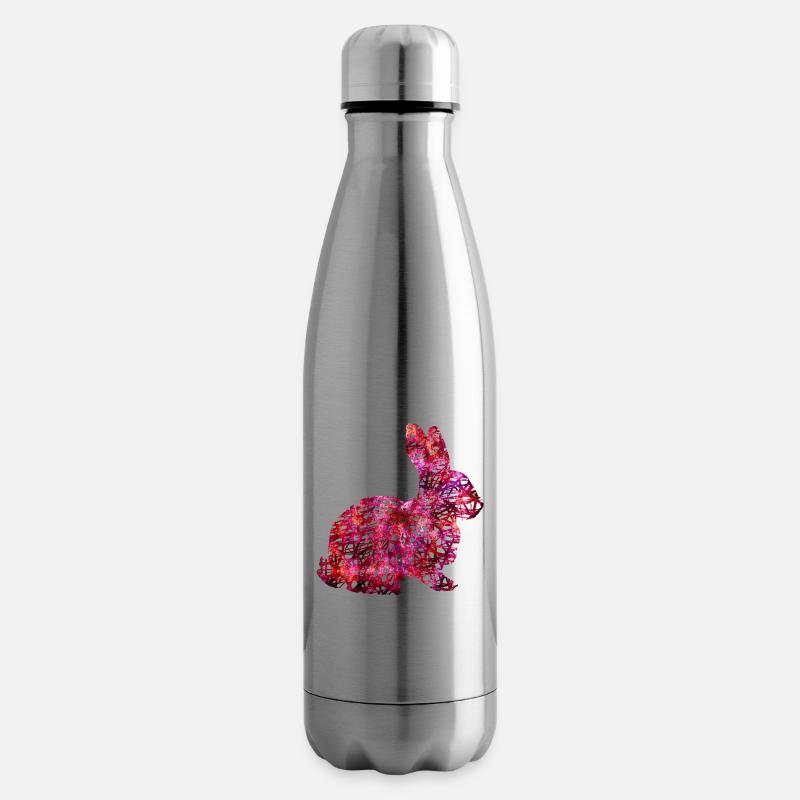 Ostern Hase Häschen Pink Geschenk Geschenkidee - Isolierflasche - Lightsilver
