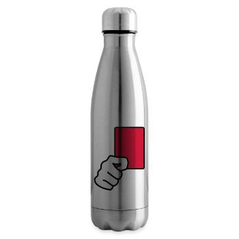 rote_karte__f3 - Bouteille isotherme - argent clair - Droite