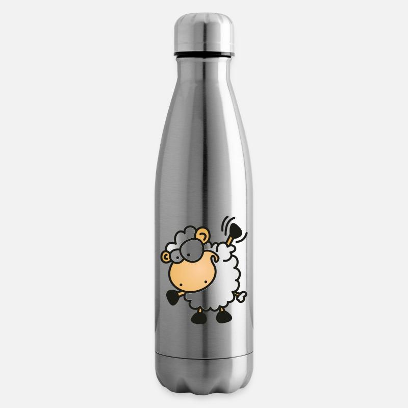 Schaf am winken - Isolierflasche - Lightsilver