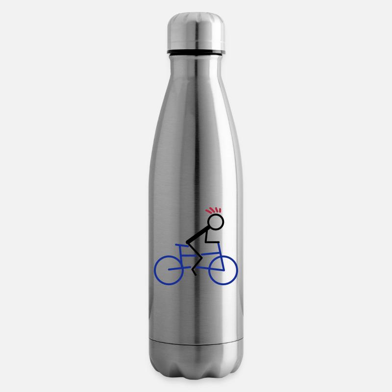 radfahrer - Isolierflasche - Lightsilver
