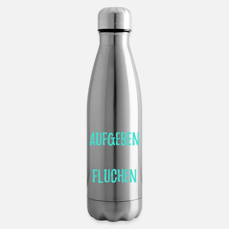 Ich werde nicht aufgeben aber ich werde fluchen - Isolierflasche - Lightsilver