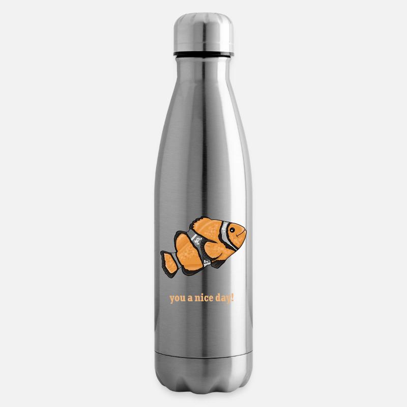 Anemonenfisch Clownfisch süßer Fisch Illustration - Isolierflasche - Lightsilver