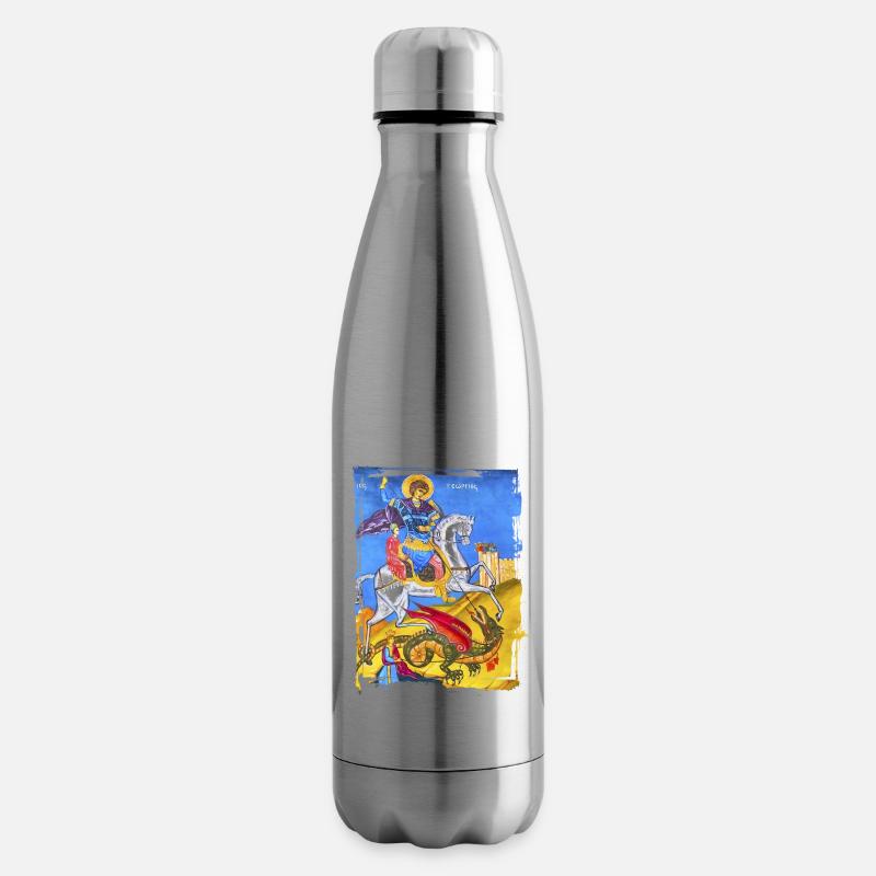 orthodoxes Fresko - Isolierflasche - Lightsilver