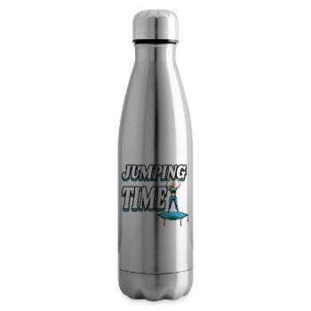 Jumping Trampolin Trendsport Fitness Damen Sport - Isolierflasche - Lightsilver - Rechts