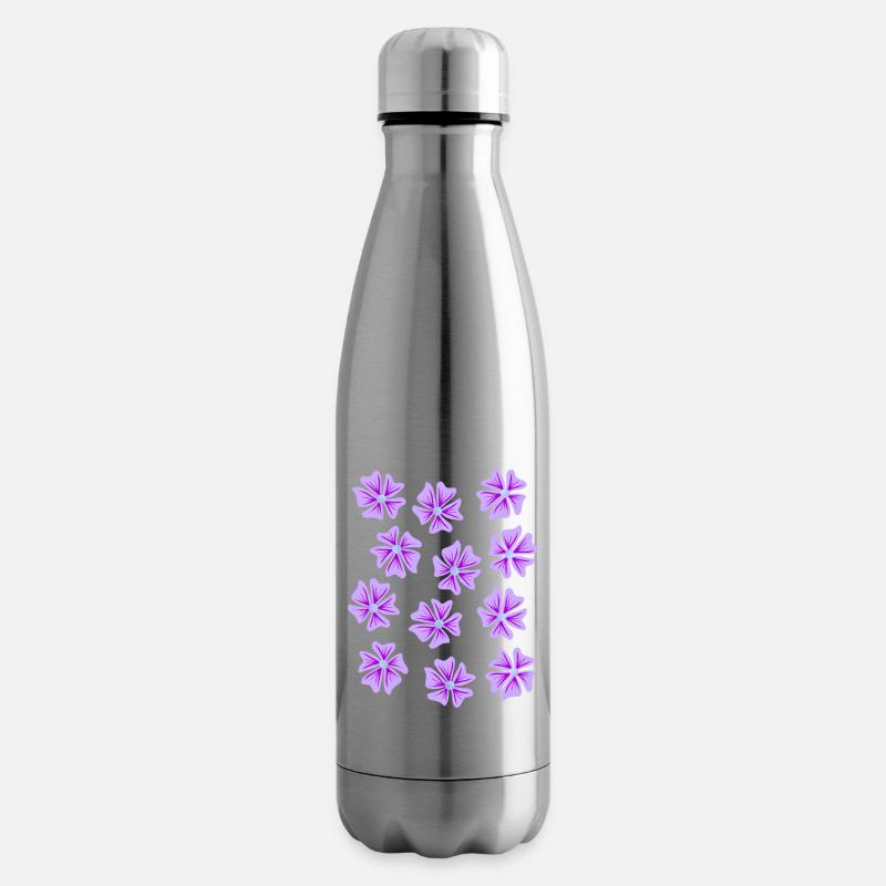 Mauve - Bouteille isotherme - argent clair