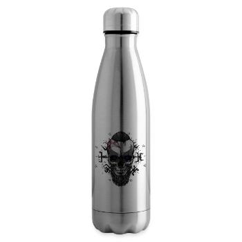 Viking Skull - Insulated Water Bottle - silver - Right