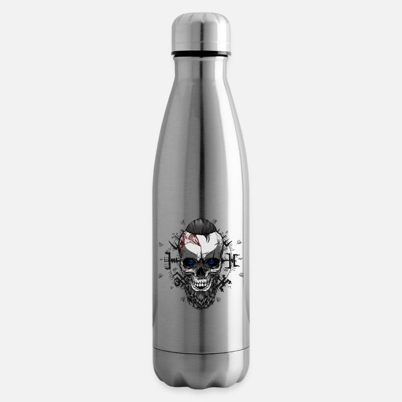 Crâne viking - Bouteille isotherme - argent clair