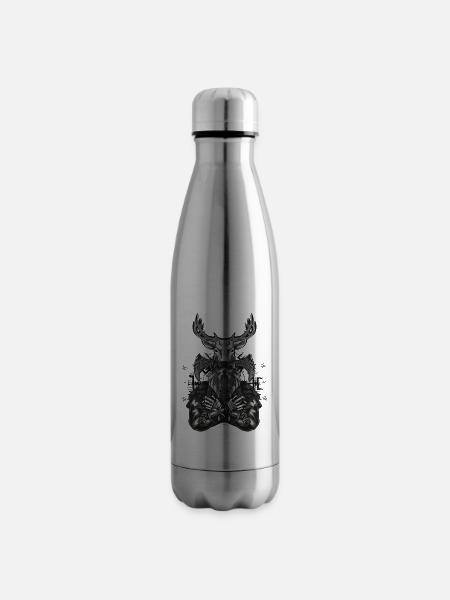Viking Hirsch - Isolierflasche - Lightsilver
