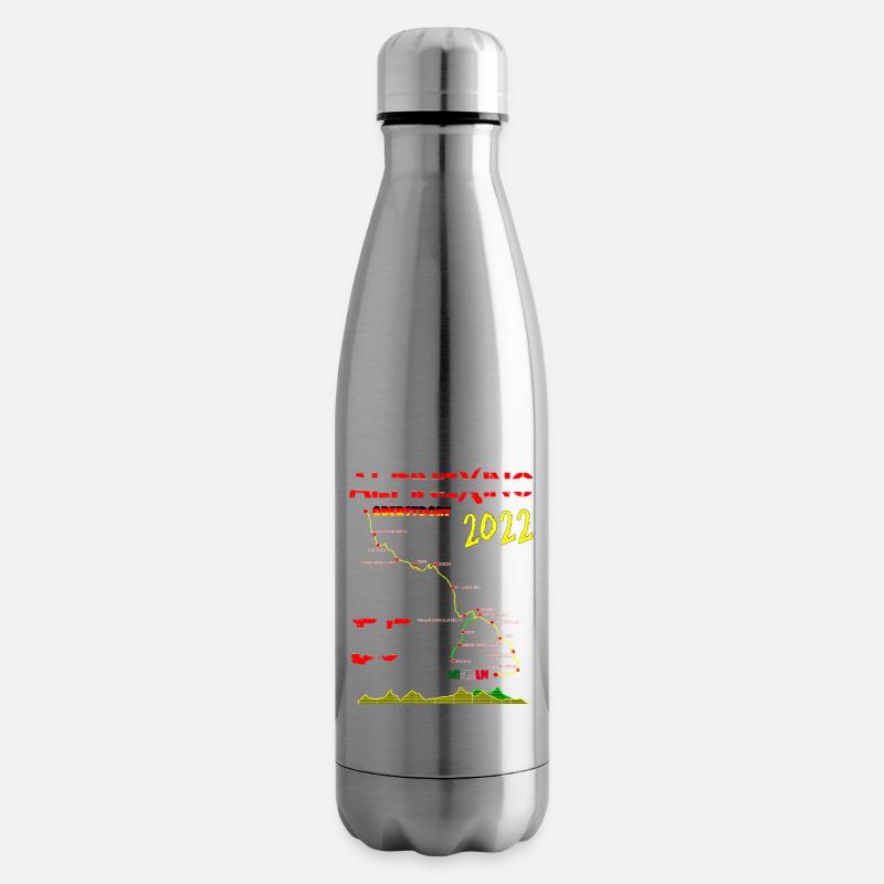 E5 Oberstdorf Merano 2022 (Garantie du prix le plus bas) - Bouteille isotherme - argent clair
