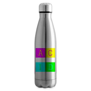Acid house d - Insulated Water Bottle - silver - Right